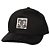 Boné DC Shoes Aba Curva Seasona Patch SM25 Preto - Imagem 1