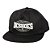 Boné DC Shoes Aba Reta Fall Back Strapback SM25 Preto - Imagem 1