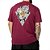 Camiseta MCD Oversized Caveira Rosas SM25 Masculina Magenta - Imagem 2