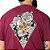Camiseta MCD Oversized Caveira Rosas SM25 Masculina Magenta - Imagem 4
