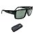 Óculos de Sol Evoke Code Bra01 Black Shine Grafitte Green - Imagem 1
