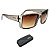 Óculos de Sol Evoke Code Brh01 Crystal Gray - Silver Brown - Imagem 1