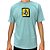 Camiseta Volcom Gradation SM25 Masculina Azul Médio - Imagem 1