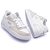 Tênis OUS Fluente Masculino Bco Silver Branco Essencial - Imagem 3