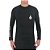 Camiseta Surf  Volcom Manga Longa Lido Solid SM25 Preto - Imagem 1