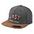 Boné Lost Aba Reta Strap Fitão Lost Keep It Unreal Chumbo - Imagem 1