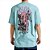 Camiseta Volcom Comfort Pure Joy SM25 Masculina Azul Médio - Imagem 2