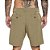 Bermuda RVCA Hybrid Khaki Melange S25 Masculina Caqui Mescla - Imagem 2