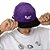 Boné Lost Aba Reta Dad Cap Lost Veludo WT25 Roxo - Imagem 3