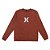 Moletom Hurley Careca Icon WT25 Masculino Marrom - Imagem 1