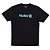 Camiseta Hurley O&O Solid WT25 Masculina Preto/Azul - Imagem 1