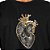 Camiseta MCD Coração Dourado WT25 Masculina Preto - Imagem 2