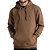 Moletom Volcom Canguru Single Stone WT25 Masculino Marrom - Imagem 1