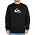 Moletom Quiksilver Careca Comp Logo WT25 Masculino Preto - Imagem 1
