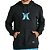 Moletom Hurley Canguru Icon WT25 Masculino Preto - Imagem 1