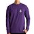 Camiseta Volcom Manga Longa Iconic WT25 Masculina Roxo - Imagem 1