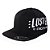Boné Lost Aba Reta Strapback Fitão Lost Ent SM26 Preto - Imagem 1