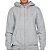 Moletom DC Shoes Aberto Rubber Label WT24 Masculina Cinza - Imagem 1