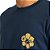 Camiseta Hurley Hibiskull SM26 Masculina Marinho - Imagem 3