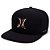 Boné Hurley Aba Curva Flower SM26 Preto - Imagem 1
