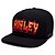Boné Hurley Aba Curva Flame SM26 Preto - Imagem 1