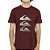 Camiseta Quiksilver Three Logo SM26 Masculina Vinho - Imagem 1