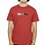 Camiseta Quiksilver Emb Three Logo SM26 Masculina Vermelho - Imagem 1