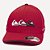 Boné Quiksilver Aba Curva Emb Three Logo SM26 Red - Imagem 1