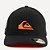 Boné Quiksilver Aba Curva Orange Logo SM26 Preto - Imagem 3