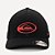 Boné Quiksilver Aba Curva Domed Logo Checker SM26 Preto - Imagem 3