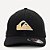Boné Quiksilver Aba Curva Textured High Logo SM26 Preto - Imagem 3