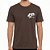 Camiseta Osklen Vintage Hibiscus Masculina Marrom Noz - Imagem 1