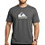 Camiseta Quiksilver Full Logo Plus Size WT25 Preto Mescla - Imagem 1