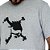 Camiseta Oakley Heritage Skull WT26 Masculina Heather Grey - Imagem 3