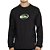Camiseta Quiksilver ML Domed Logo Flaming Heat WT26 Preto - Imagem 1