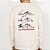 Moletom Quiksilver Careca Three Logo WT26 Masculino Areia - Imagem 2