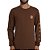 Camiseta Hurley Manga Longa Dragon Masculina Marrom - Imagem 1