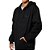 Moletom Quiksilver Aberto Embroidery 280G WT25 Preto - Imagem 3