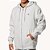 Moletom Quiksilver Aberto Embroidery 280G WT25 Cinza Claro - Imagem 3