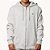 Moletom Quiksilver Aberto Embroidery 280G WT25 Cinza Claro - Imagem 1