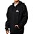 Moletom Quiksilver Aberto Omni Logo FC 280G WT24 Preto - Imagem 3