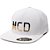 Boné MCD Aba Reta Blk&Gld Fitão 1.10 Flexfit Branco - Imagem 1