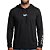 Camiseta RVCA Manga Longa RV Hoody WT25 Masculina Preto - Imagem 1