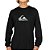Camiseta Quiksilver Manga Longa Comp Logo WT25 Preto - Imagem 1