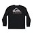 Camiseta Quiksilver Manga Longa Omni Logo WT25 Preto - Imagem 5