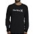 Camiseta Hurley Manga Longa O&O Solid WT26 Masculina Preto - Imagem 1