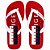 Chinelo Tommy Hilfiger TH Basic Mens Beach Sandal Red - Imagem 1