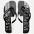 Chinelo Tommy Hilfiger Flag Power Beach Sandal Black - Imagem 1
