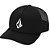 Boné Volcom Aba Curva Full Stone Trucker SM27 Preto - Imagem 1
