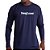 Camiseta Hang Loose Manga Longa Retrosleeves SM27 Marinho - Imagem 1